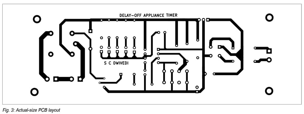 Diagrama del circuito electrónico del temporizador